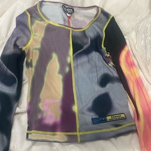 Diesel xs artic glow ballet tank new